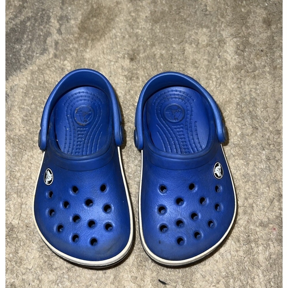 Crocs Toddler/Little Kid's Crocband Clogs Sandals Shoes Blue‎ C 4/5